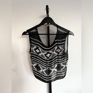 Chan Luu sequin top sz XS